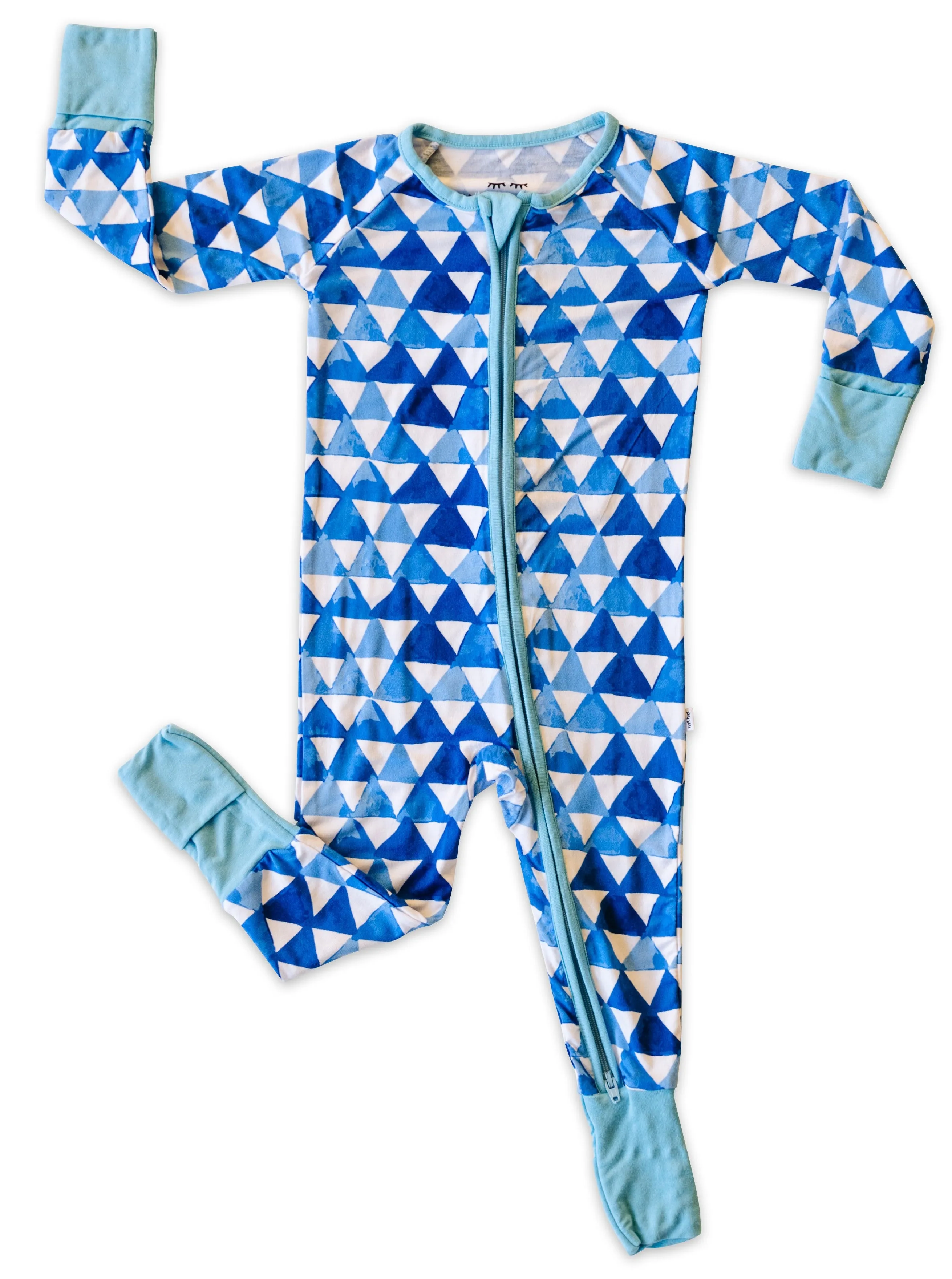 Little Sleepies Horizon Triangles Convertible Romper/Sleeper