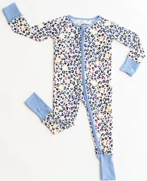 Little Sleepies Leopard Love Convertible Romper/Sleeper