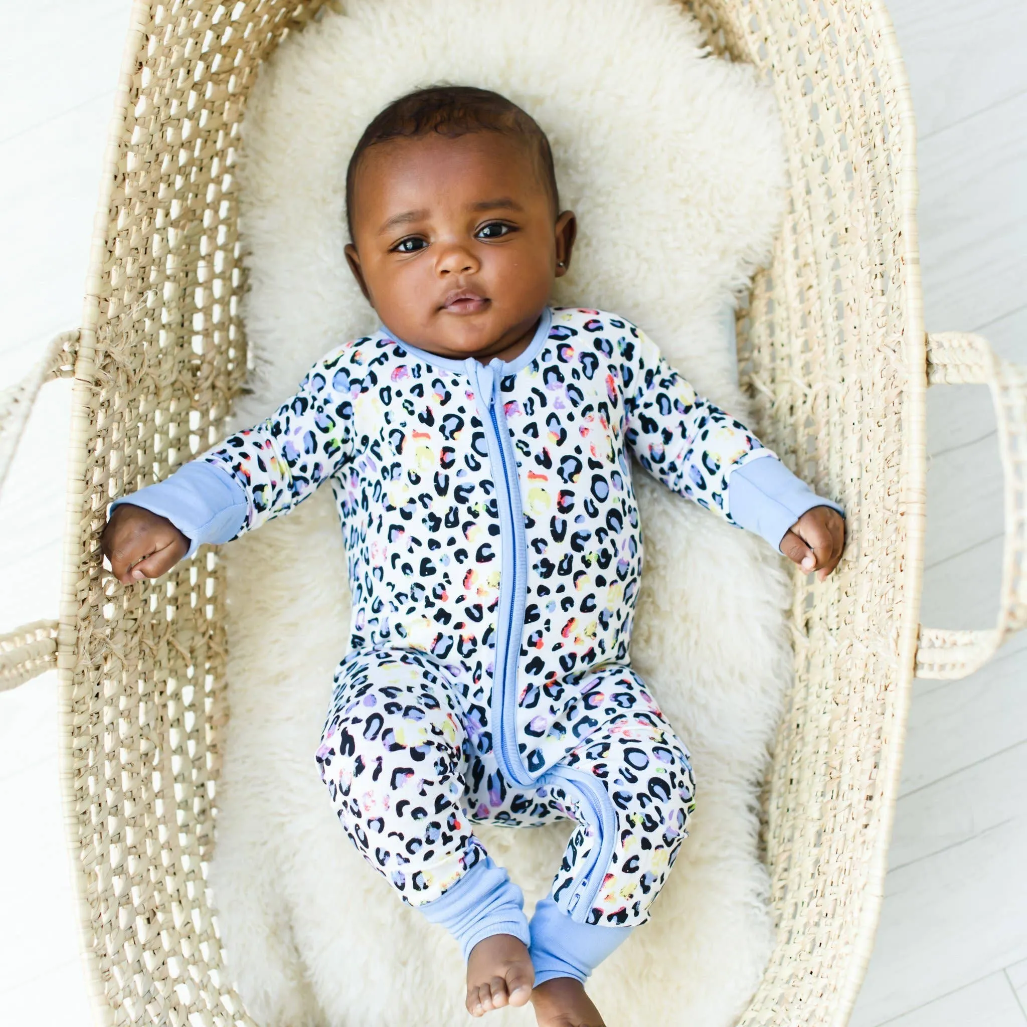Little Sleepies Leopard Love Convertible Romper/Sleeper