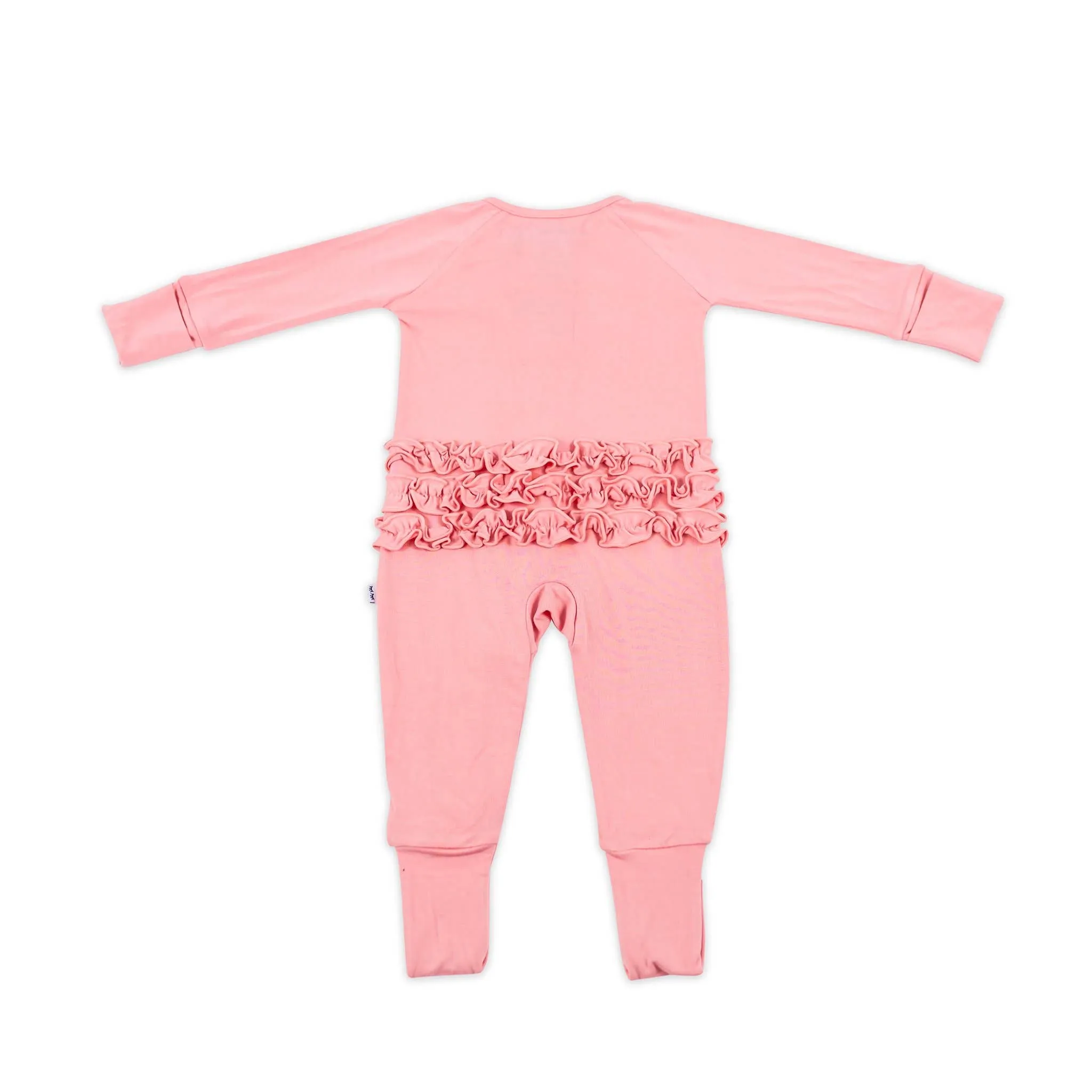 Little Sleepies Petal w/Ruffles Convertible Romper/Sleeper