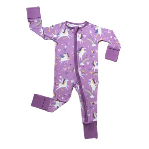 Little Sleepies Sienna's Unicorns Convertible Romper/Sleeper