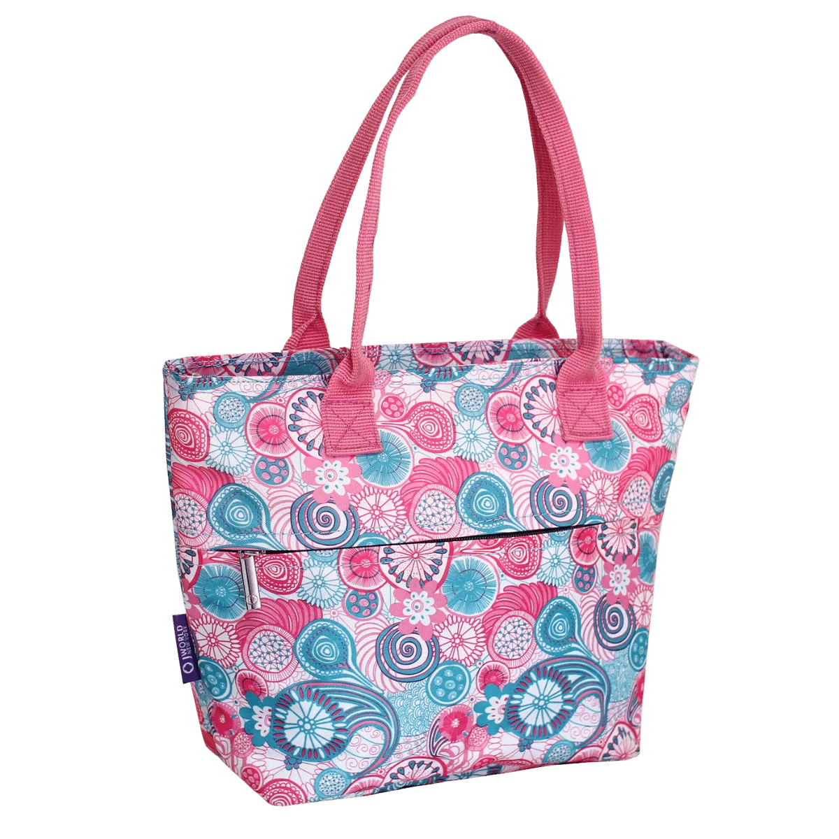 Lola Insulated Lunch Tote Bag in Blue Raspberry