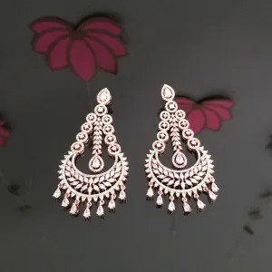 Long American Diamond Statement Earrings 1707