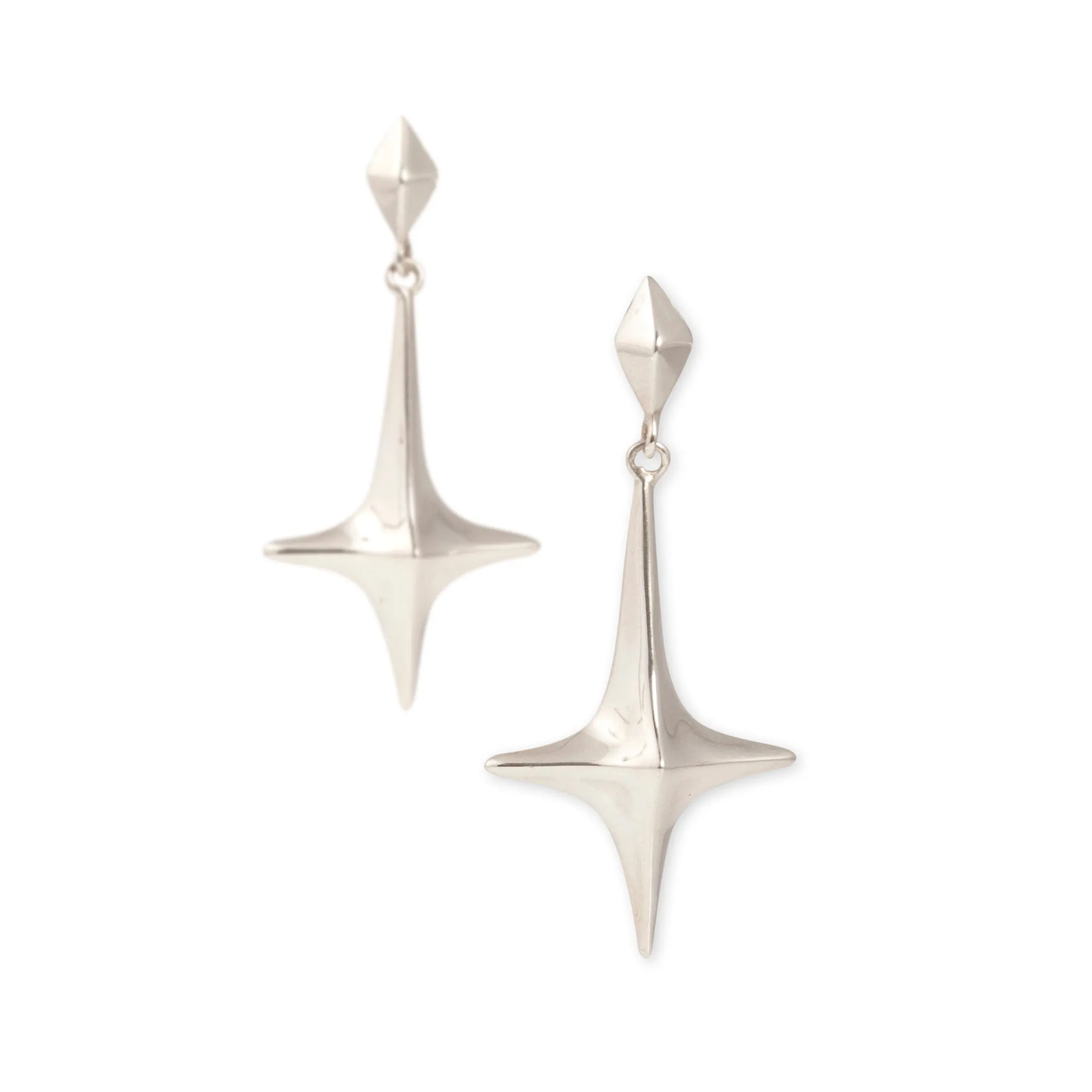 long lis dangle earrings