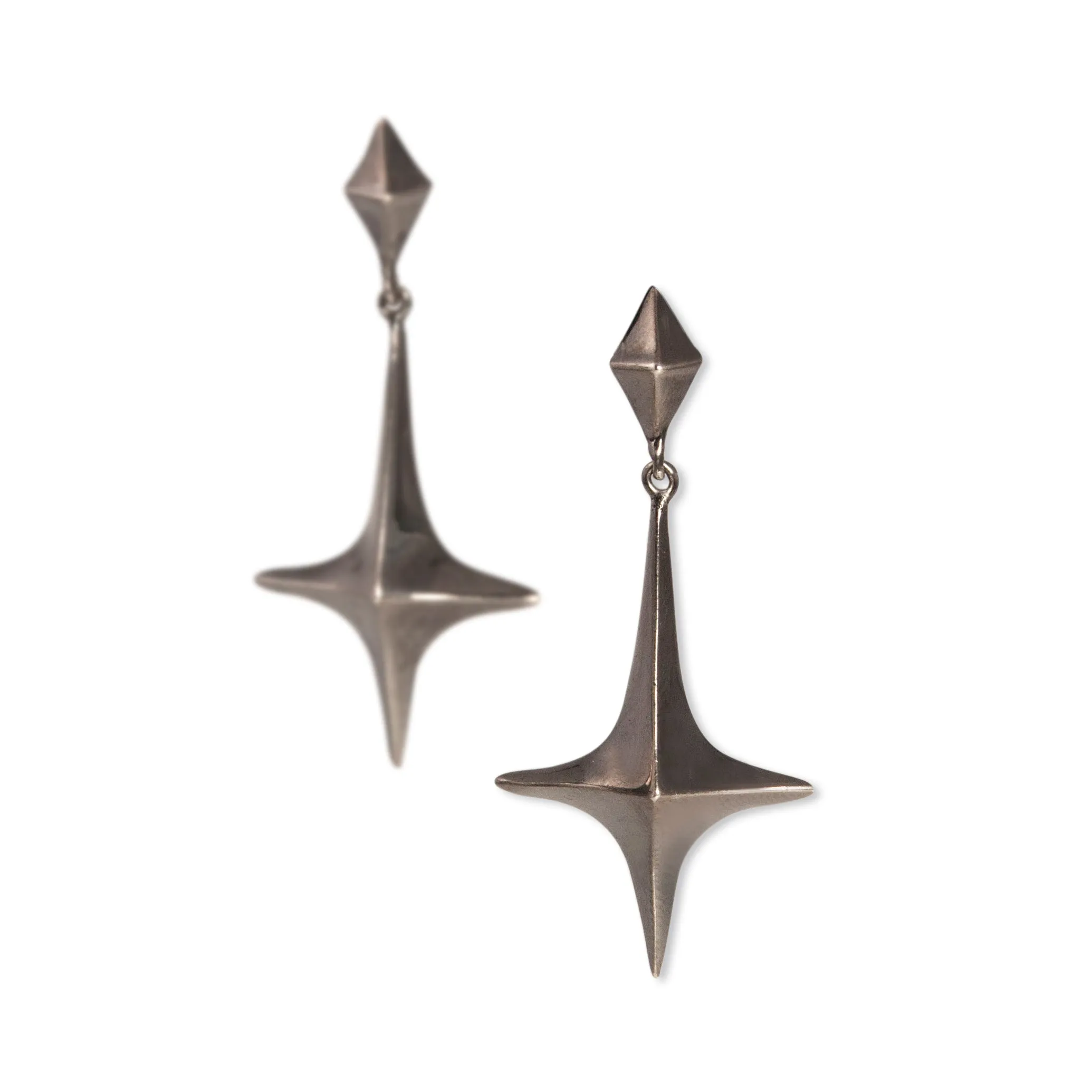 long lis dangle earrings