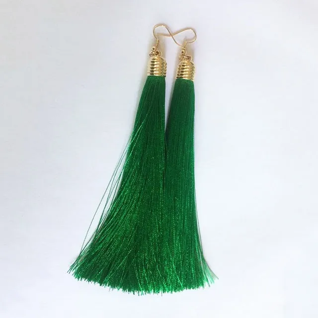 Long Tassel Earrings
