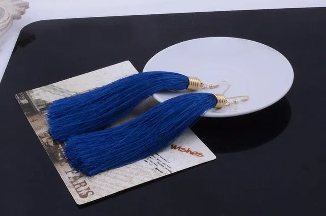 Long Tassel Earrings