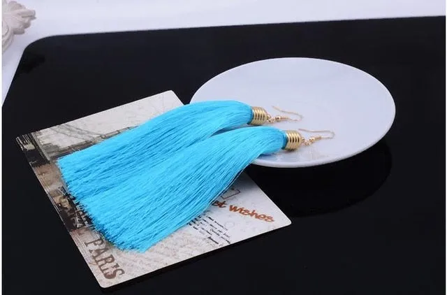 Long Tassel Earrings