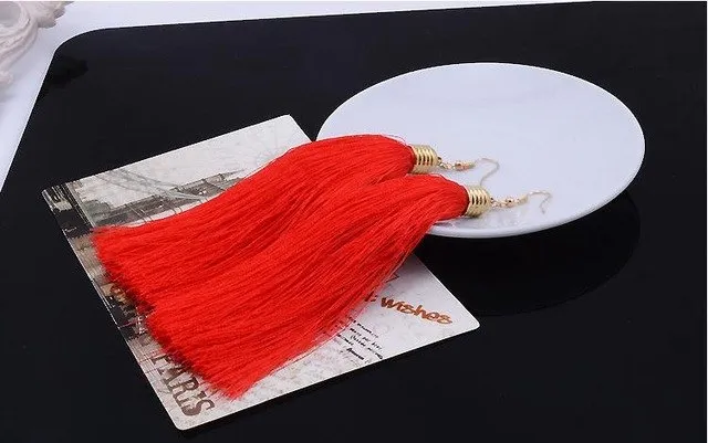 Long Tassel Earrings
