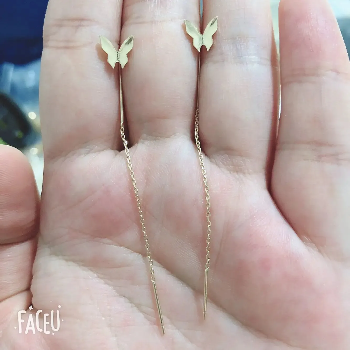 Long Tassel Needle Willow Leaf Earrings