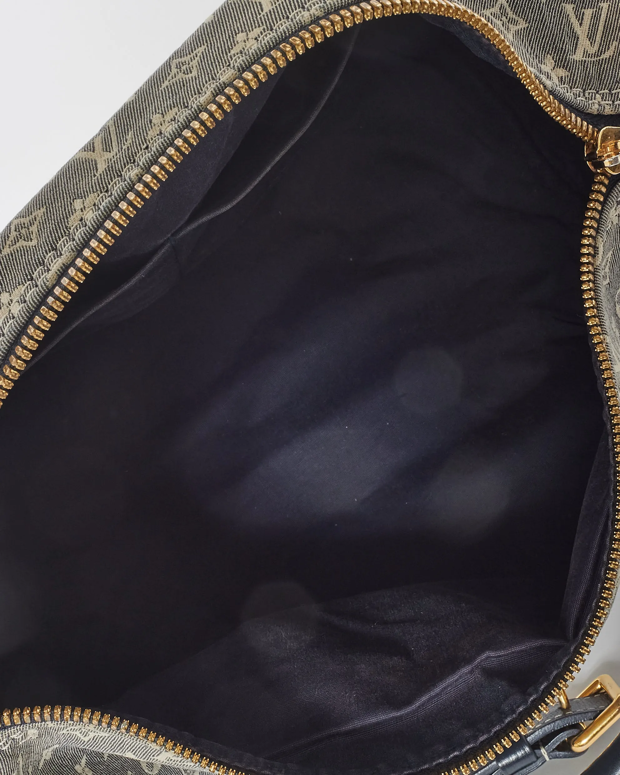 Louis Vuitton Blue Monogram Canvas Mini Lin Speedy 30 Bandoulière Bag