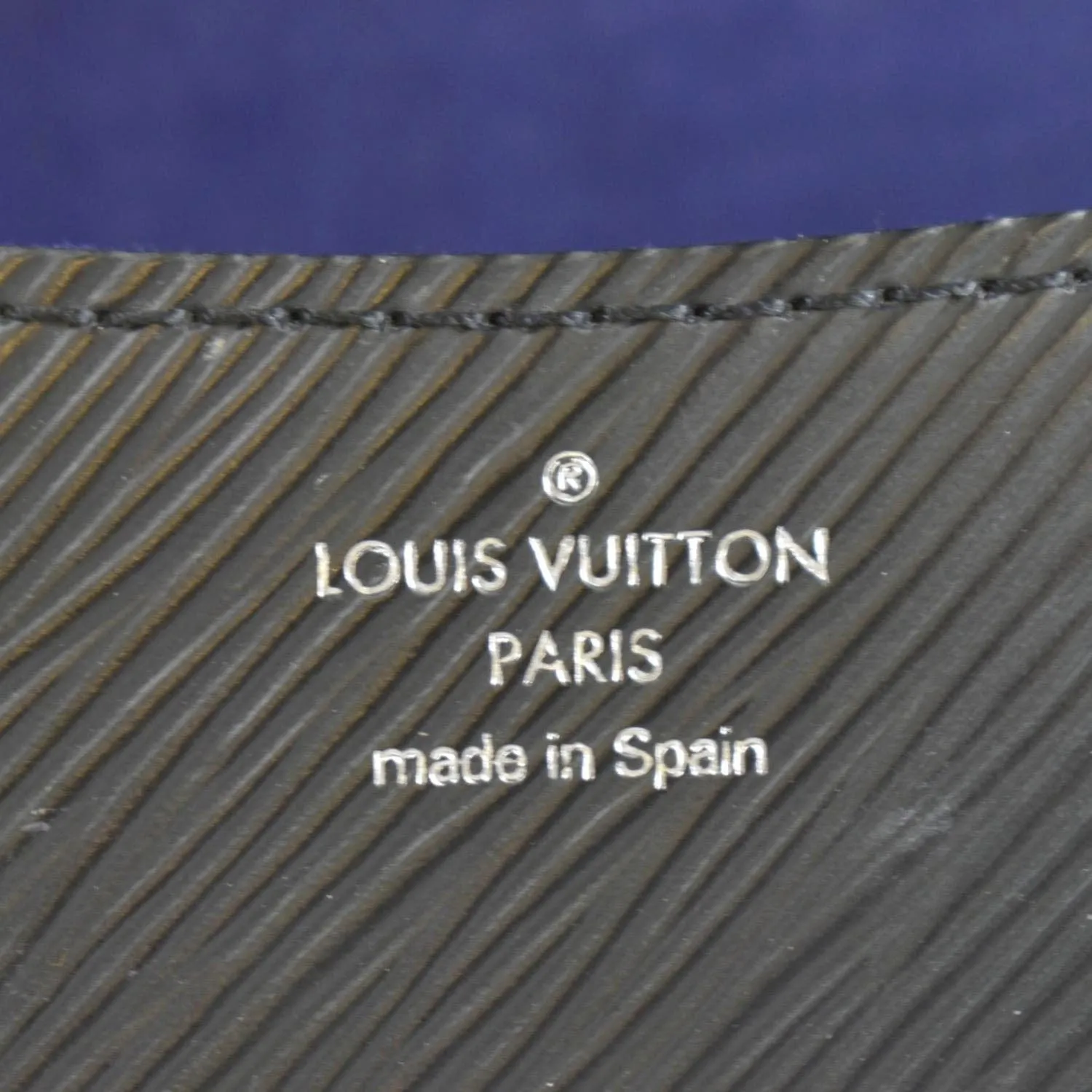 LOUIS VUITTON Buci Epi Grained Leather Shoulder Bag Black