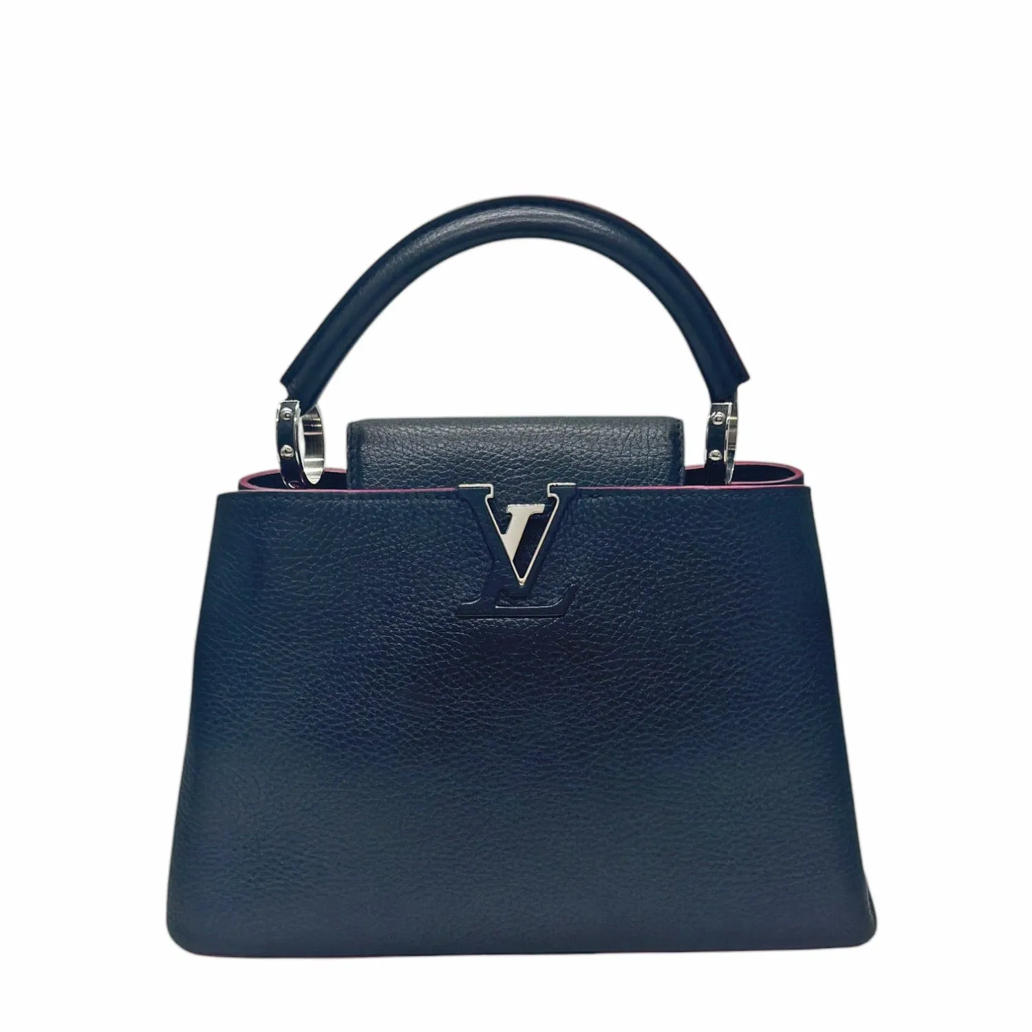 LOUIS VUITTON Capucines BB 2-Way Handle Bag - Black & Fuschia