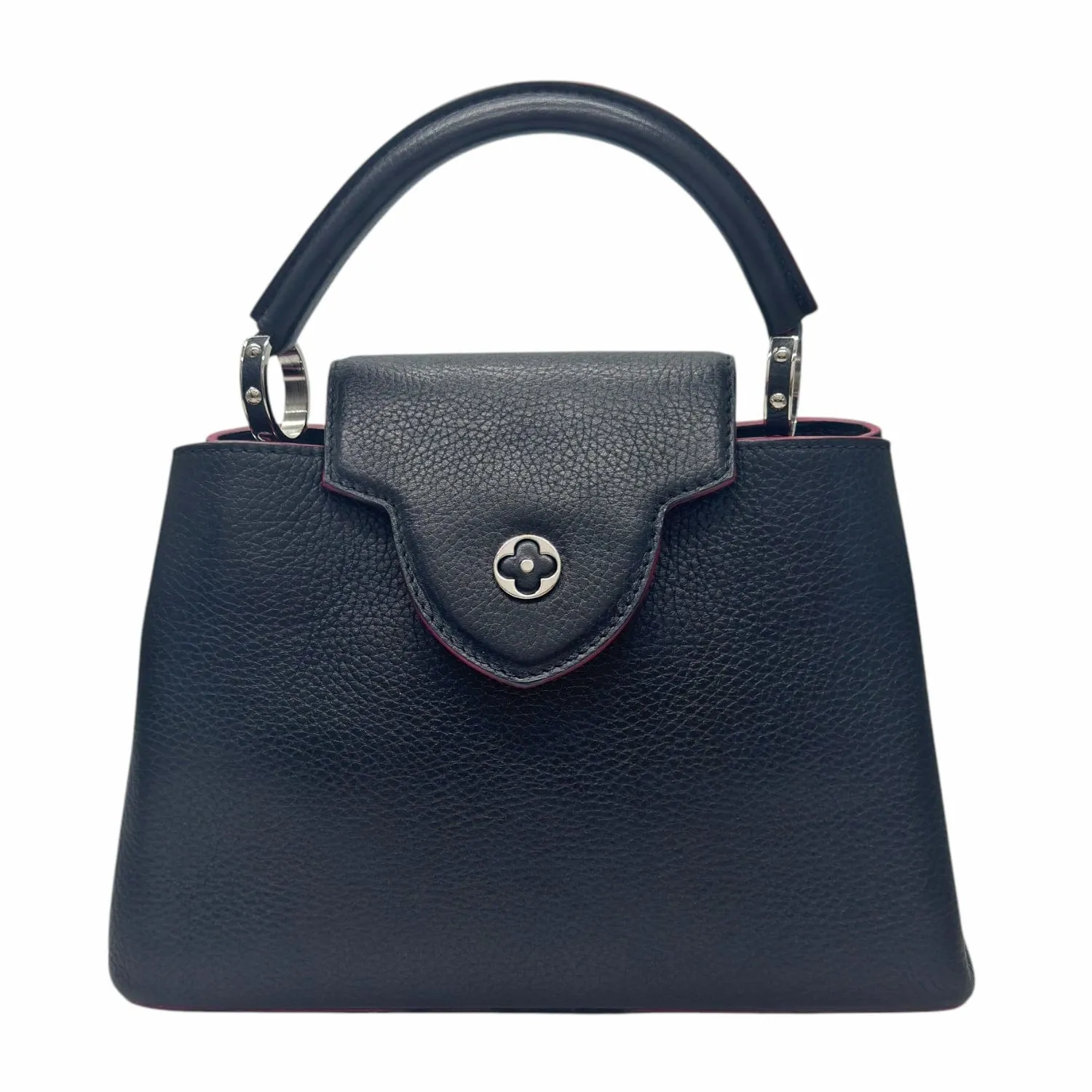 LOUIS VUITTON Capucines BB 2-Way Handle Bag - Black & Fuschia