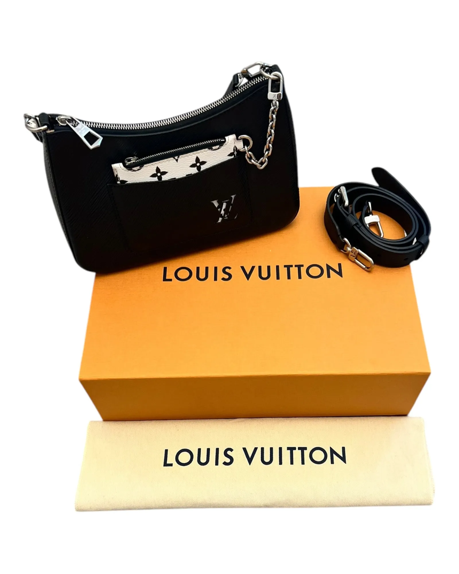 Louis Vuitton Marelle Bag in Black - Preloved