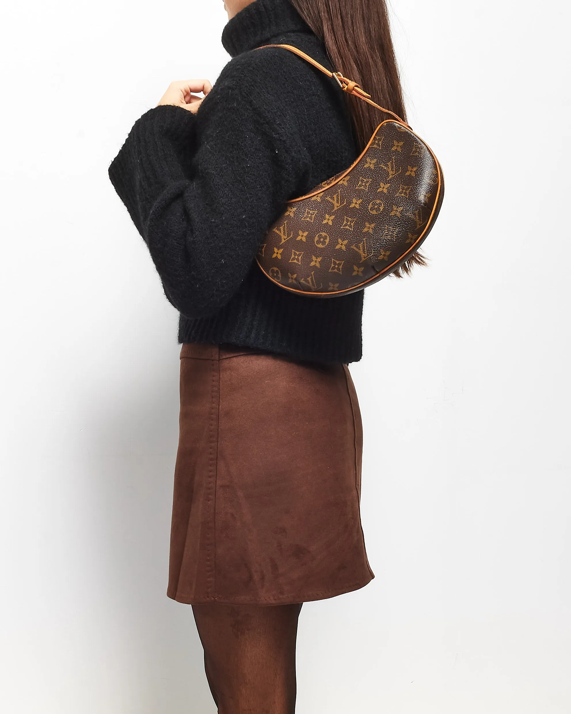 Louis Vuitton Monogram Coated Canvas Croissant PM Bag
