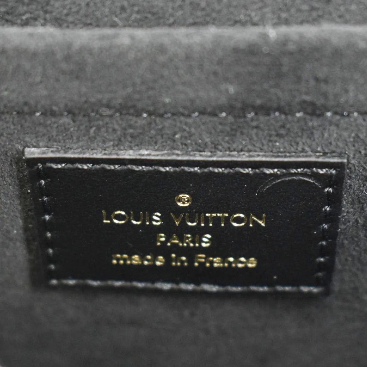 LOUIS VUITTON Padlock On Strap Monogram Canvas Shoulder Bag Black