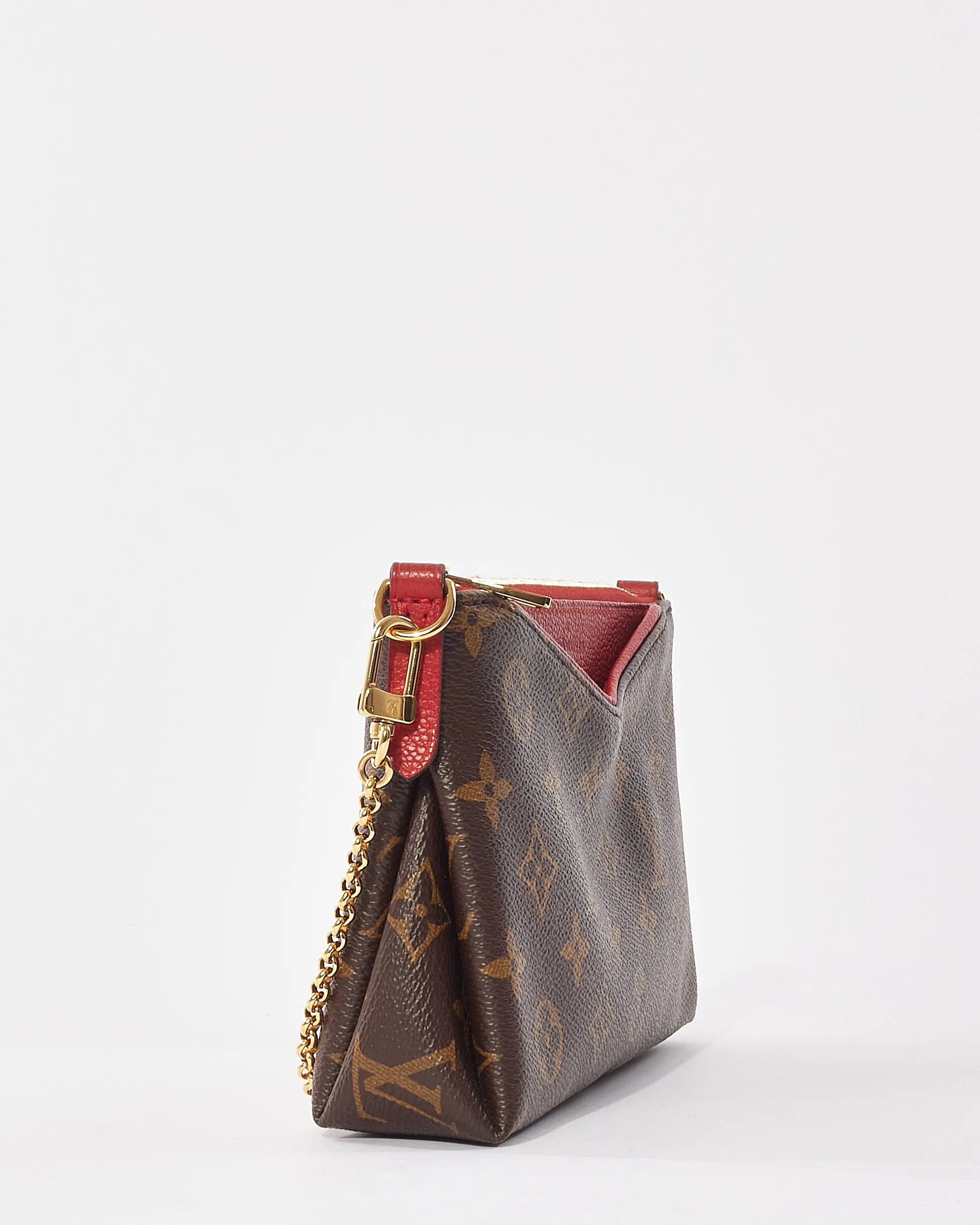 Louis Vuitton Red Monogram Canvas Pallas Crossbody Bag