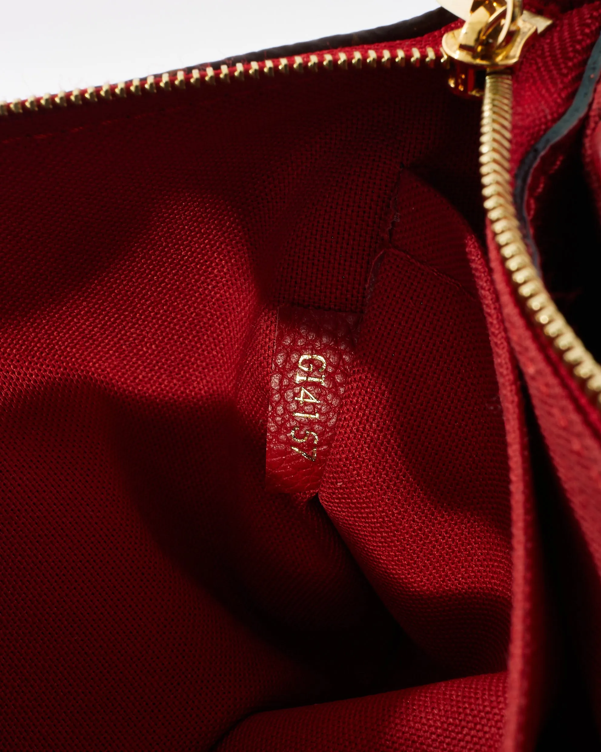 Louis Vuitton Red Monogram Canvas Pallas Crossbody Bag