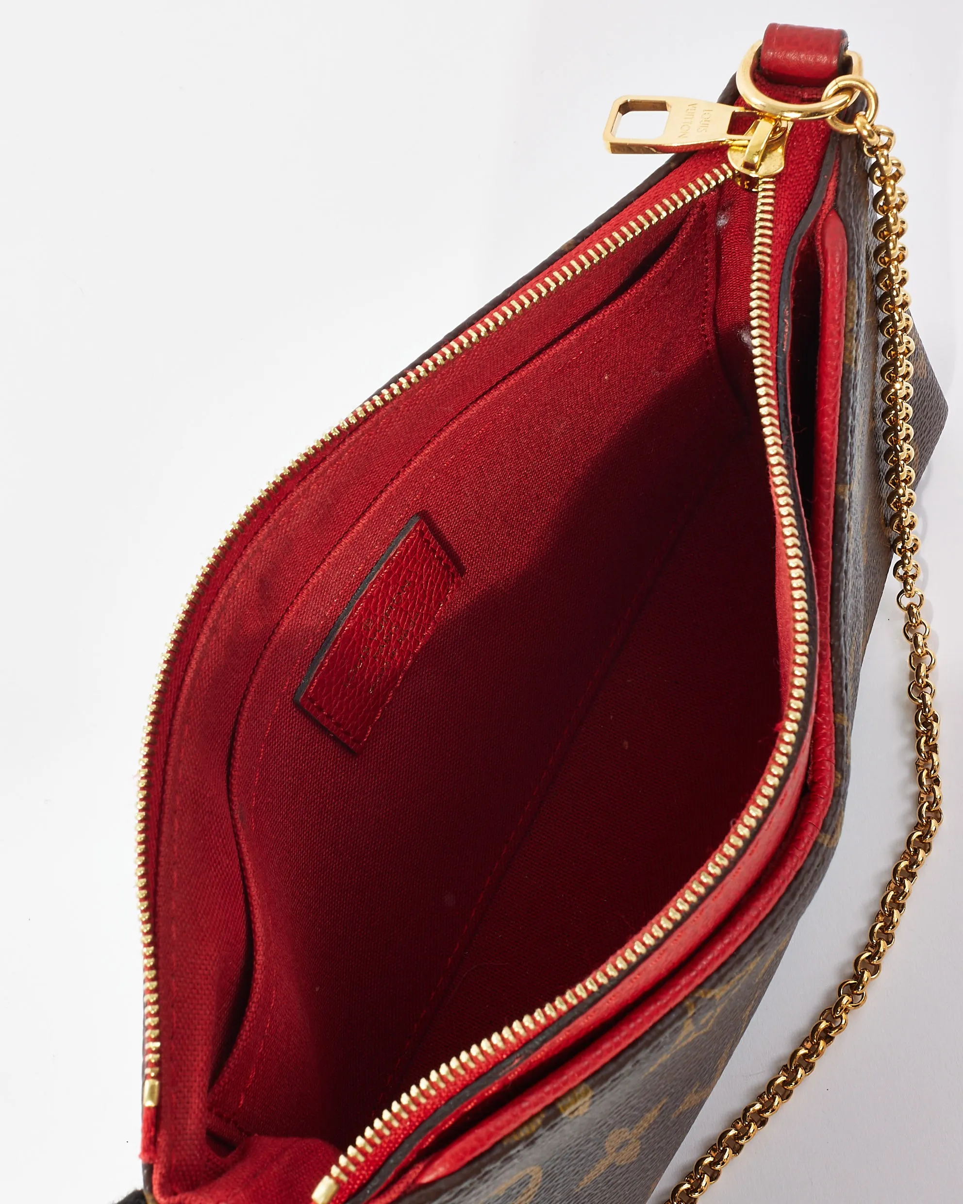 Louis Vuitton Red Monogram Canvas Pallas Crossbody Bag