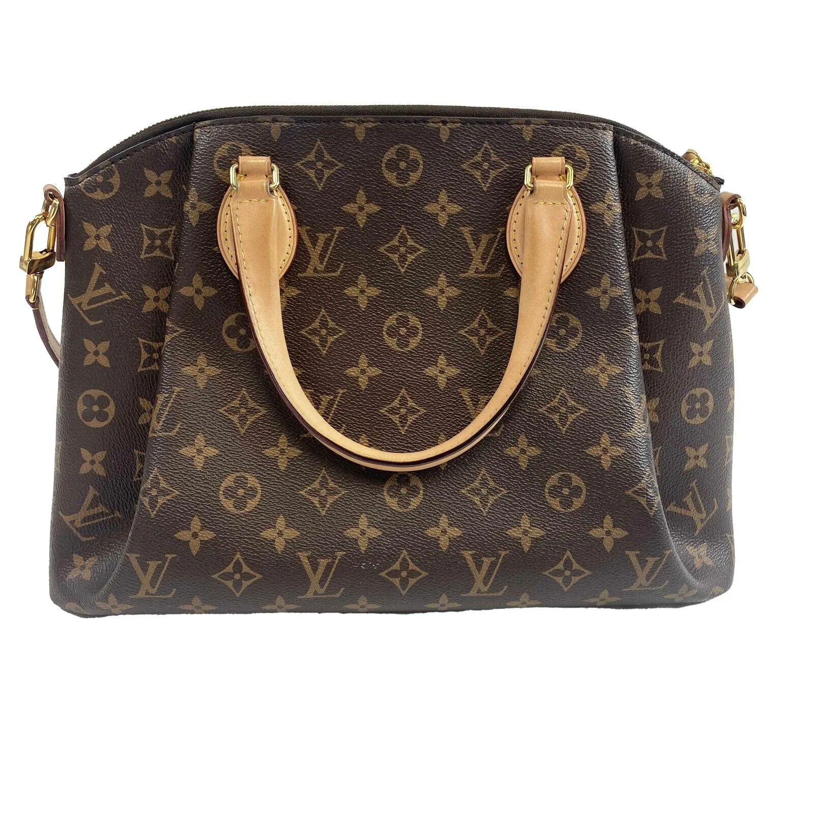 Louis Vuitton - Rivoli MM - Brown Monogram - Top Handle w/ Shoulder Strap