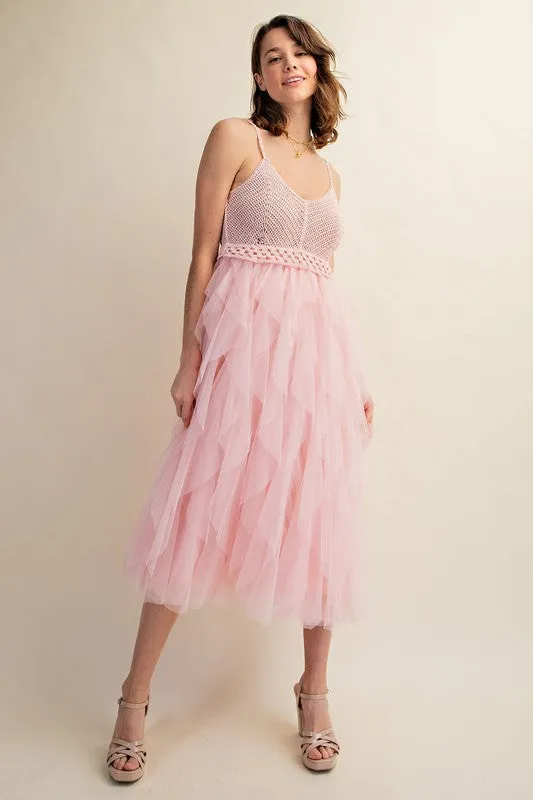 Lovely Crochet Tuelle Dress