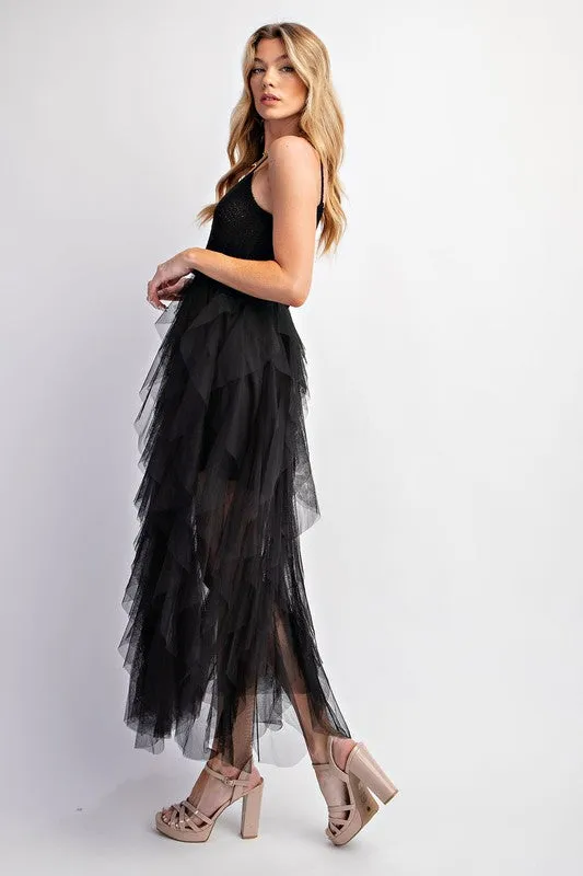 Lovely Crochet Tuelle Dress