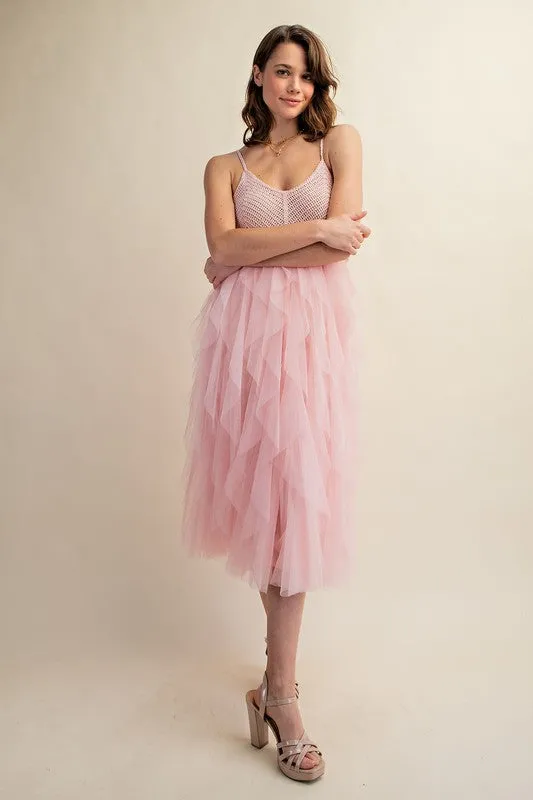 Lovely Crochet Tuelle Dress