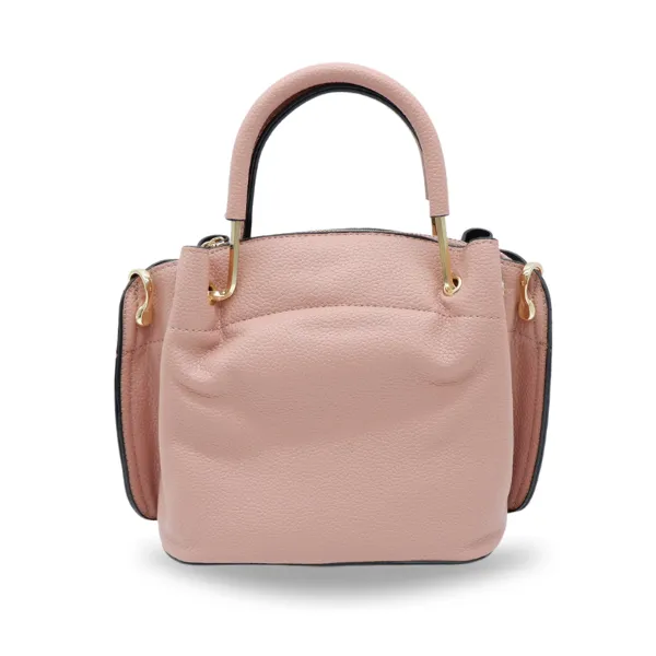 LUCY -  Blush Pink Vegan Leather Handbag & Crossbody Bag