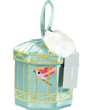 lulu guinness Blue Birdcage Mini Collectible Bag Charm