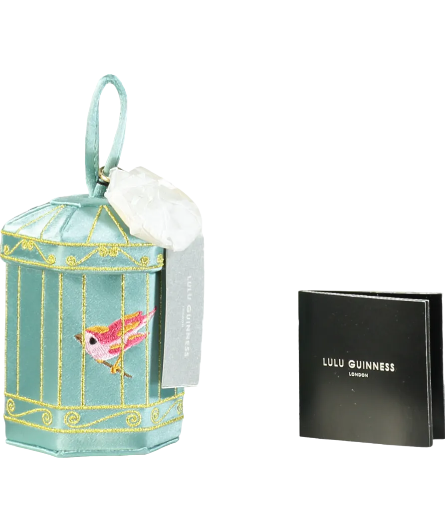 lulu guinness Blue Birdcage Mini Collectible Bag Charm