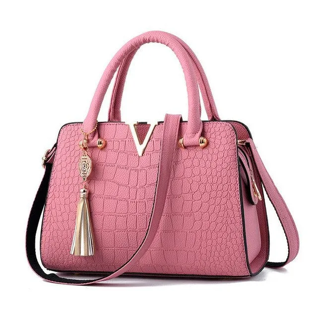 Luxury Crocodile Leather Handbag
