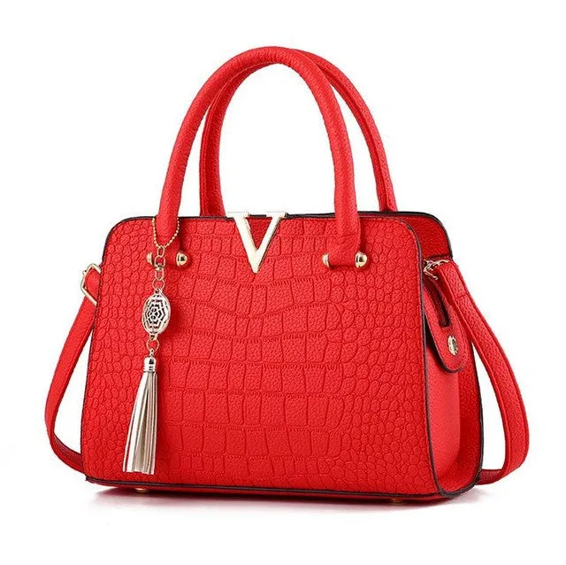 Luxury Crocodile Leather Handbag