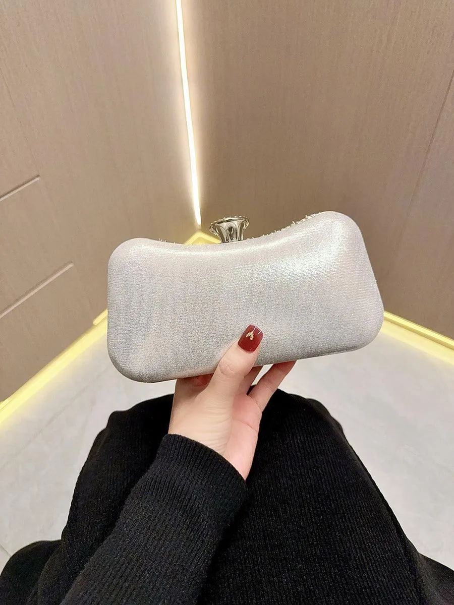 Luxury Diamond Metallic Handbag MNBF109