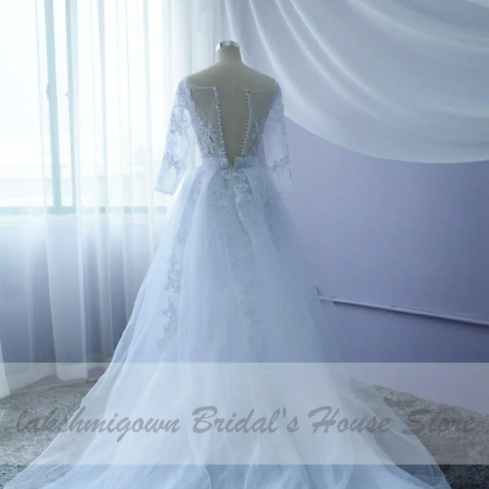Luxury Flowers Wedding  Dresses Princess Bridal Dress Sweetheart
