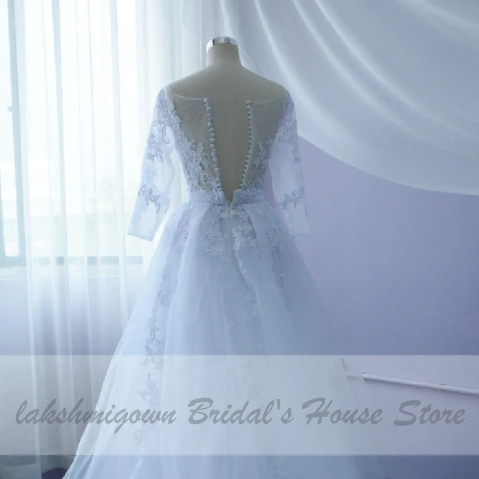 Luxury Flowers Wedding  Dresses Princess Bridal Dress Sweetheart