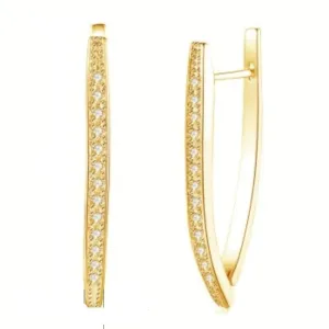 Luxury Hanging Gold Earrings for Women Wedding Jewelry