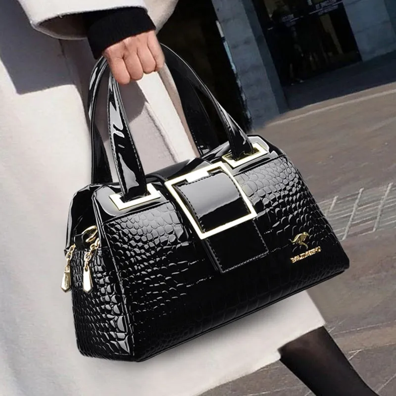 Luxury Pattern Leather Crossbody Shoulder Bag