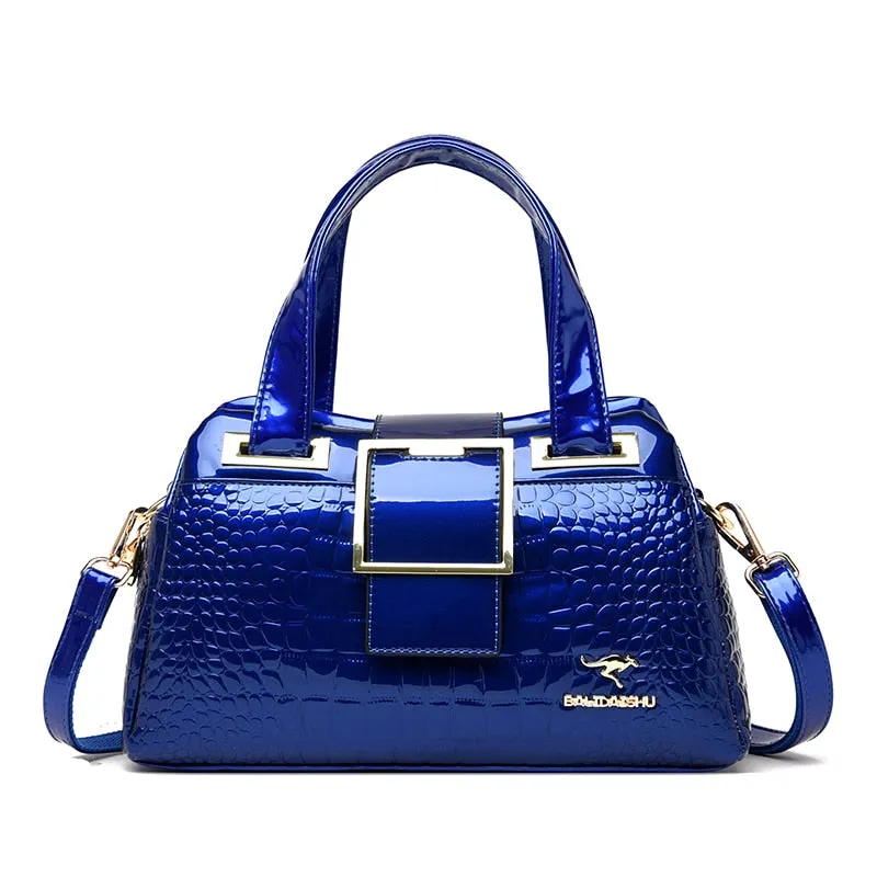 Luxury Pattern Leather Crossbody Shoulder Bag