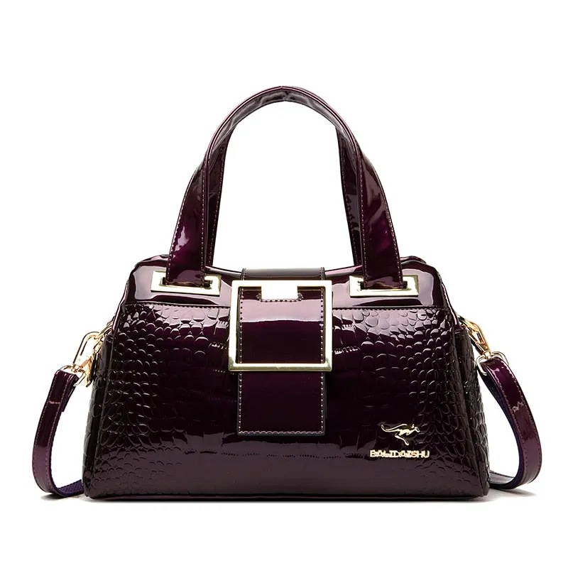 Luxury Pattern Leather Crossbody Shoulder Bag