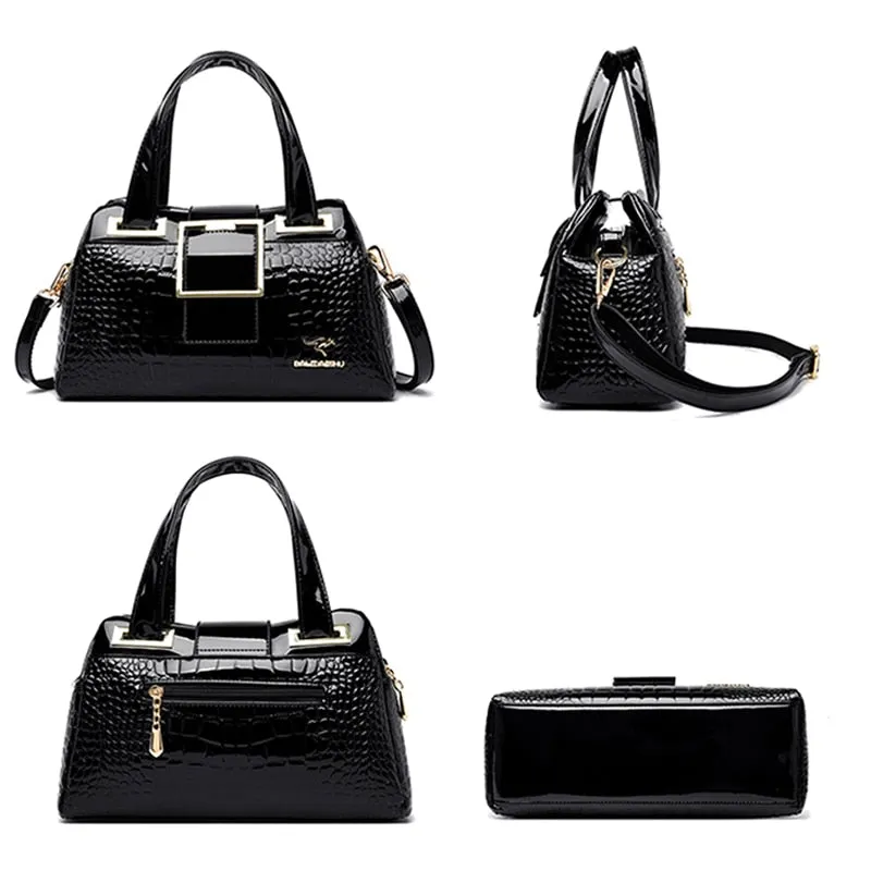 Luxury Pattern Leather Crossbody Shoulder Bag
