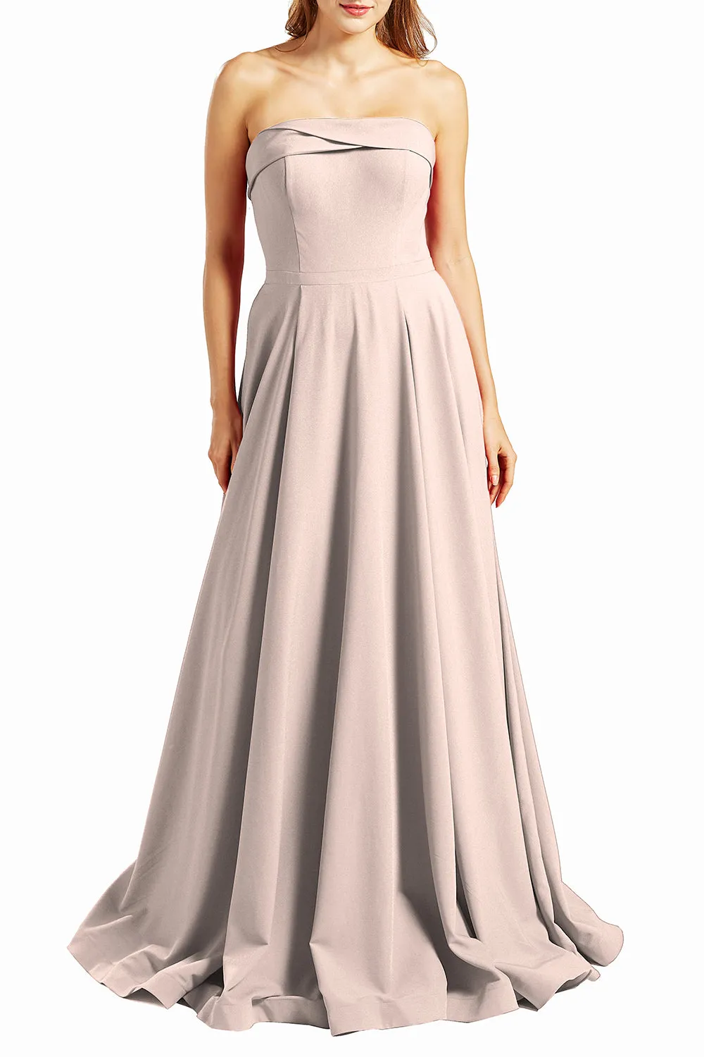 MACloth Women Prom Dresses Strapless Long Formal Evening Military Ball Gown