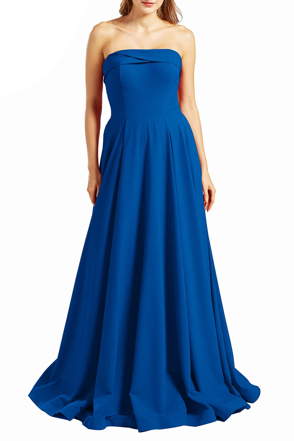 MACloth Women Prom Dresses Strapless Long Formal Evening Military Ball Gown