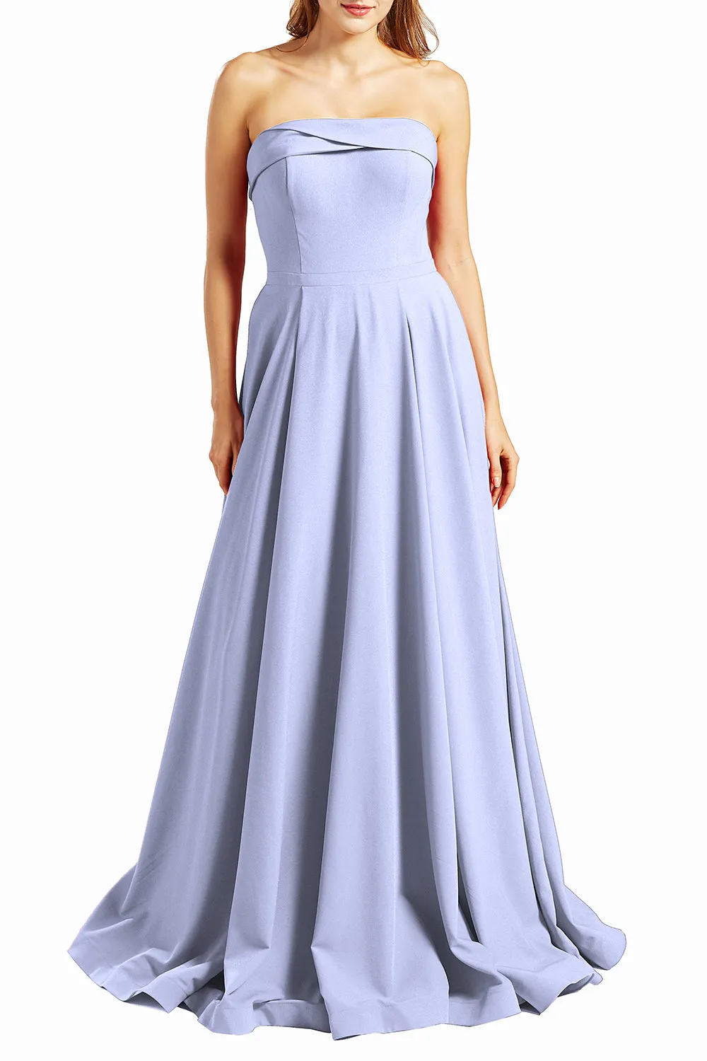 MACloth Women Prom Dresses Strapless Long Formal Evening Military Ball Gown