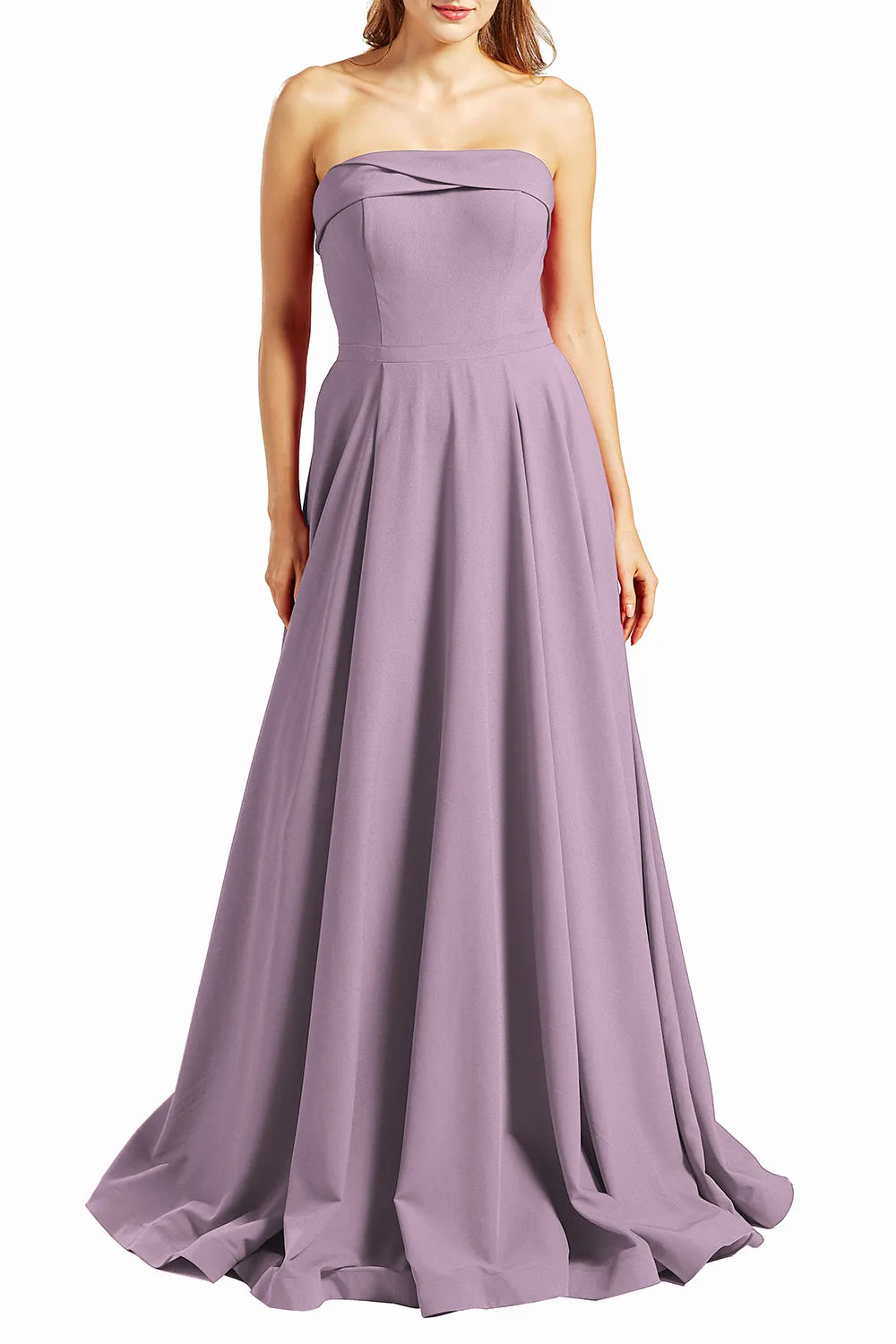MACloth Women Prom Dresses Strapless Long Formal Evening Military Ball Gown