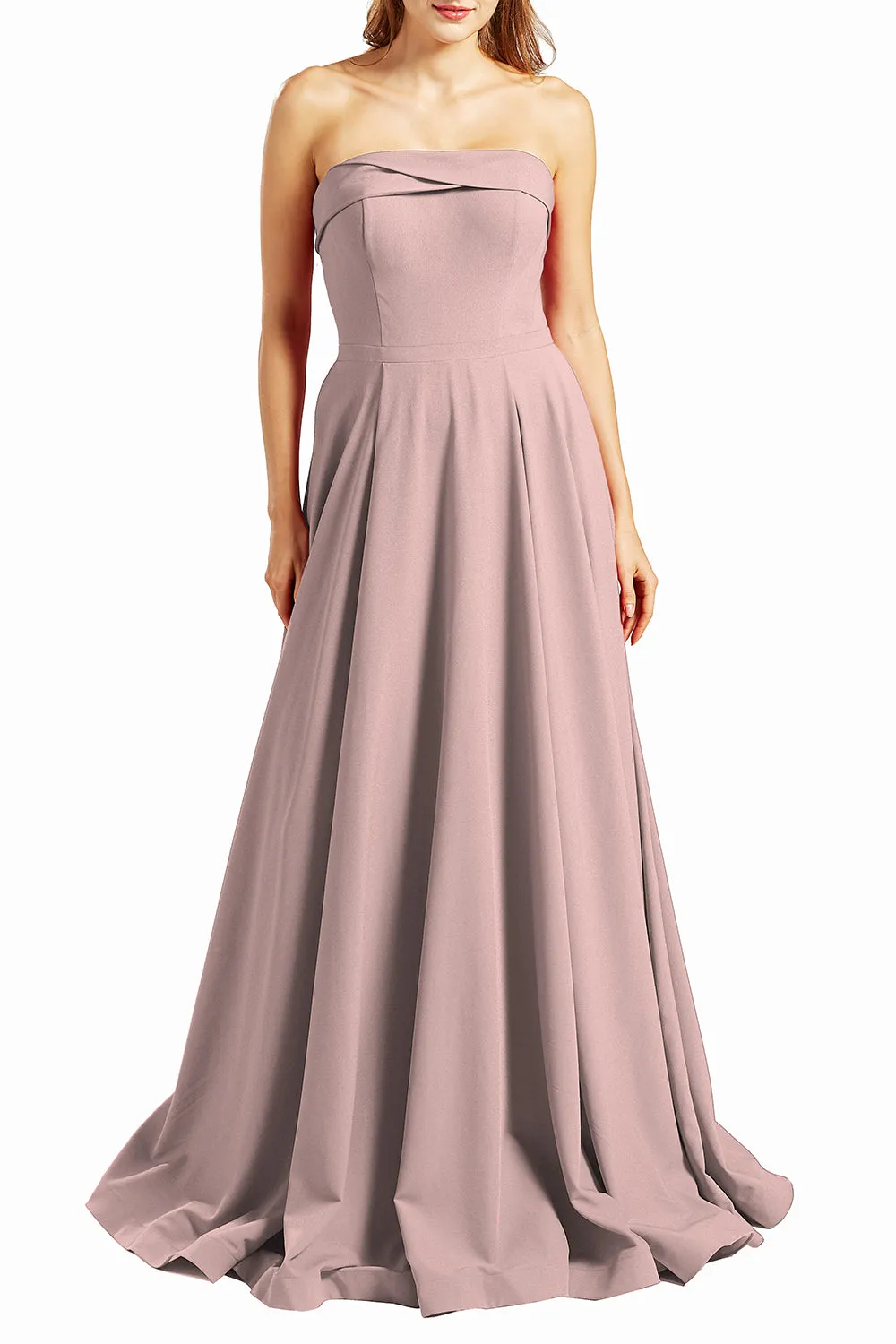 MACloth Women Prom Dresses Strapless Long Formal Evening Military Ball Gown
