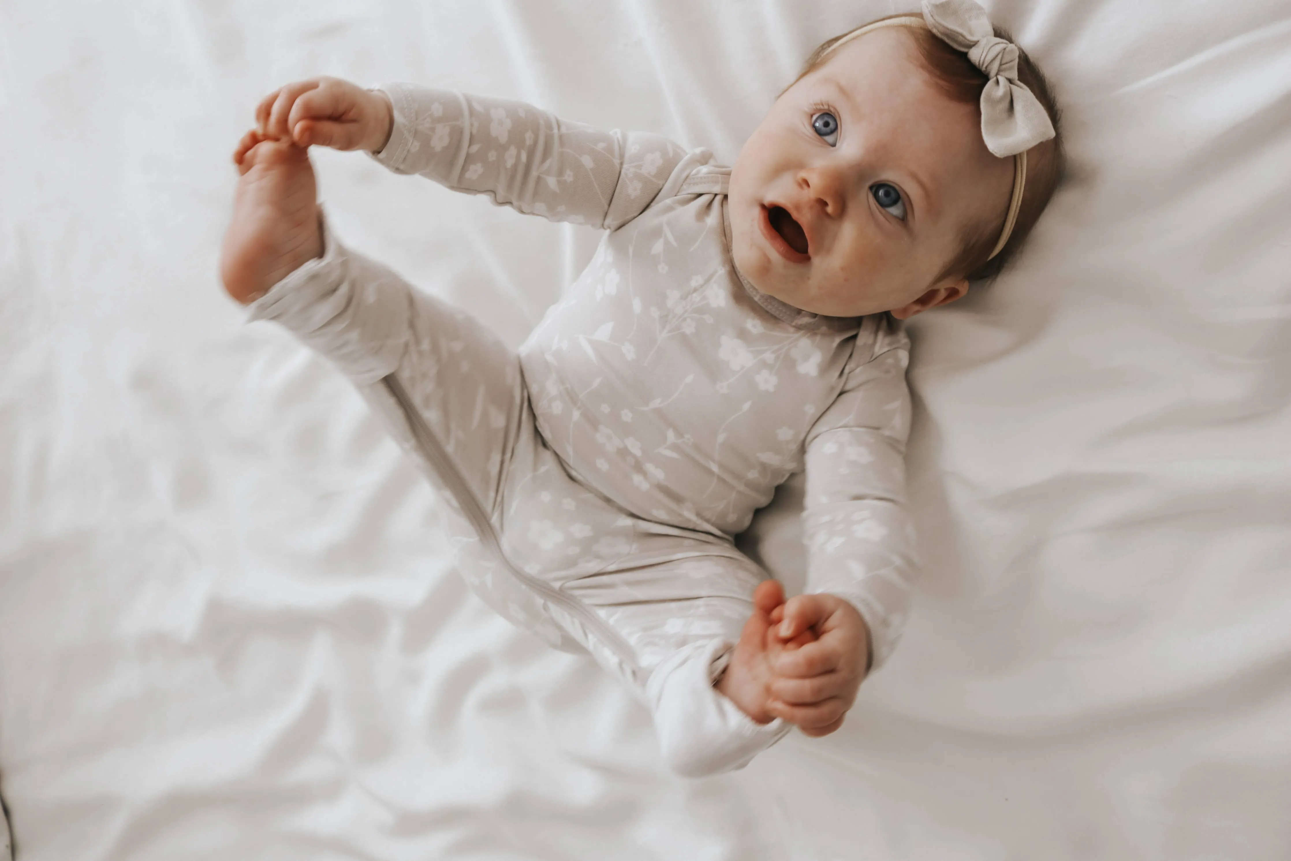 Magnolia Convertible Romper Footie