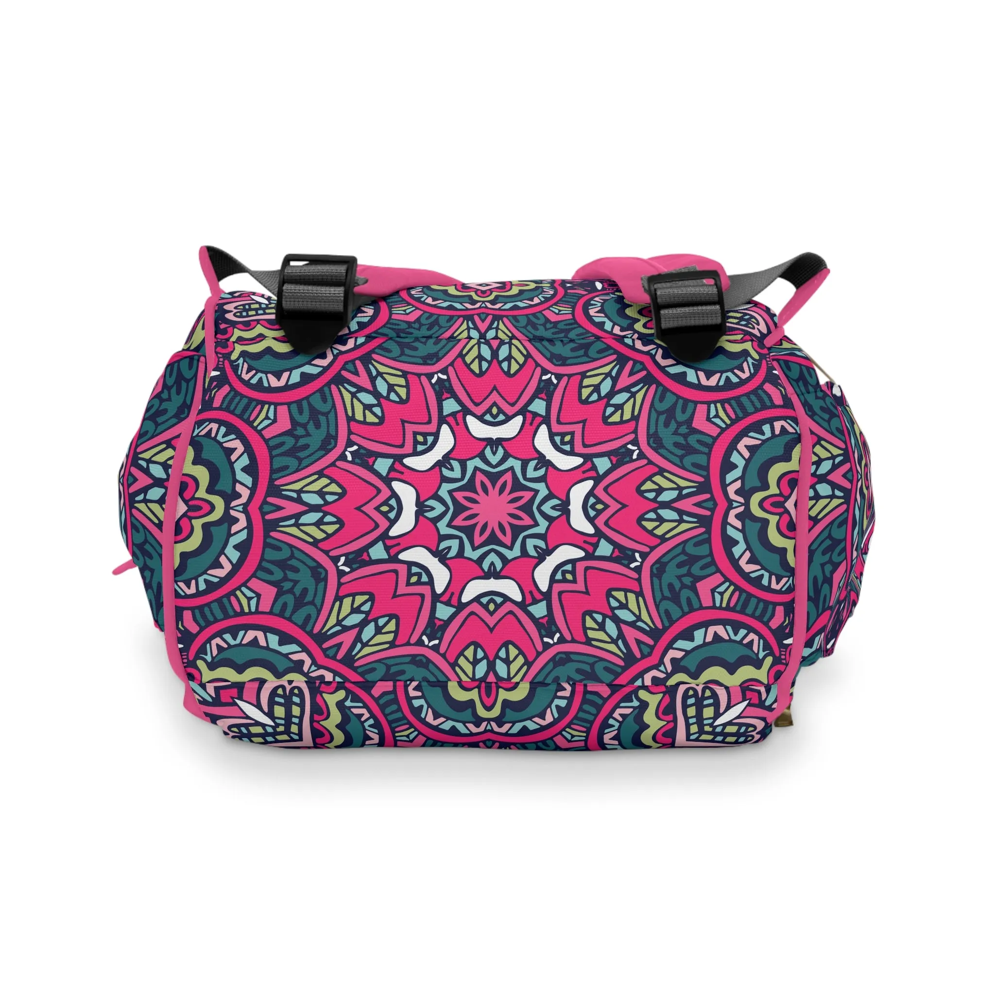 Mandala Diaper Backpack - Artistic & Multifunctional Baby Bag with Mandala Patterns, Ideal for Stylish Parents