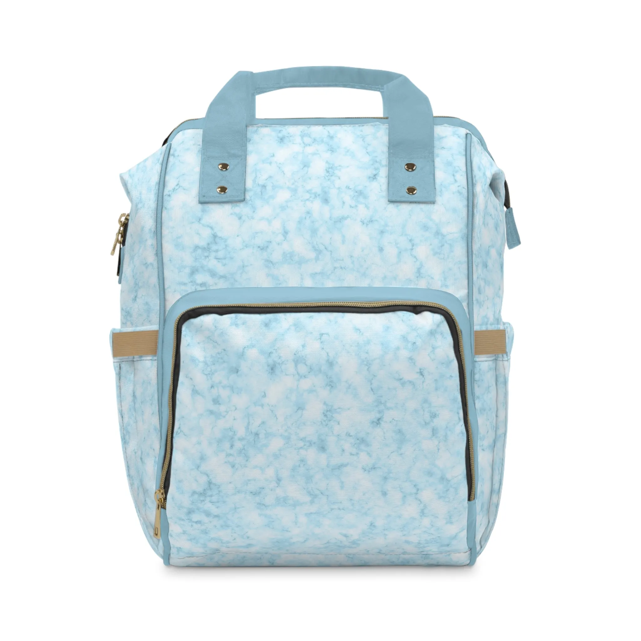 Marble Diaper Backpack - Multifunctional & Durable Nappy Bag with Elegant Marble Patterns, Perfect for Stylish Parents