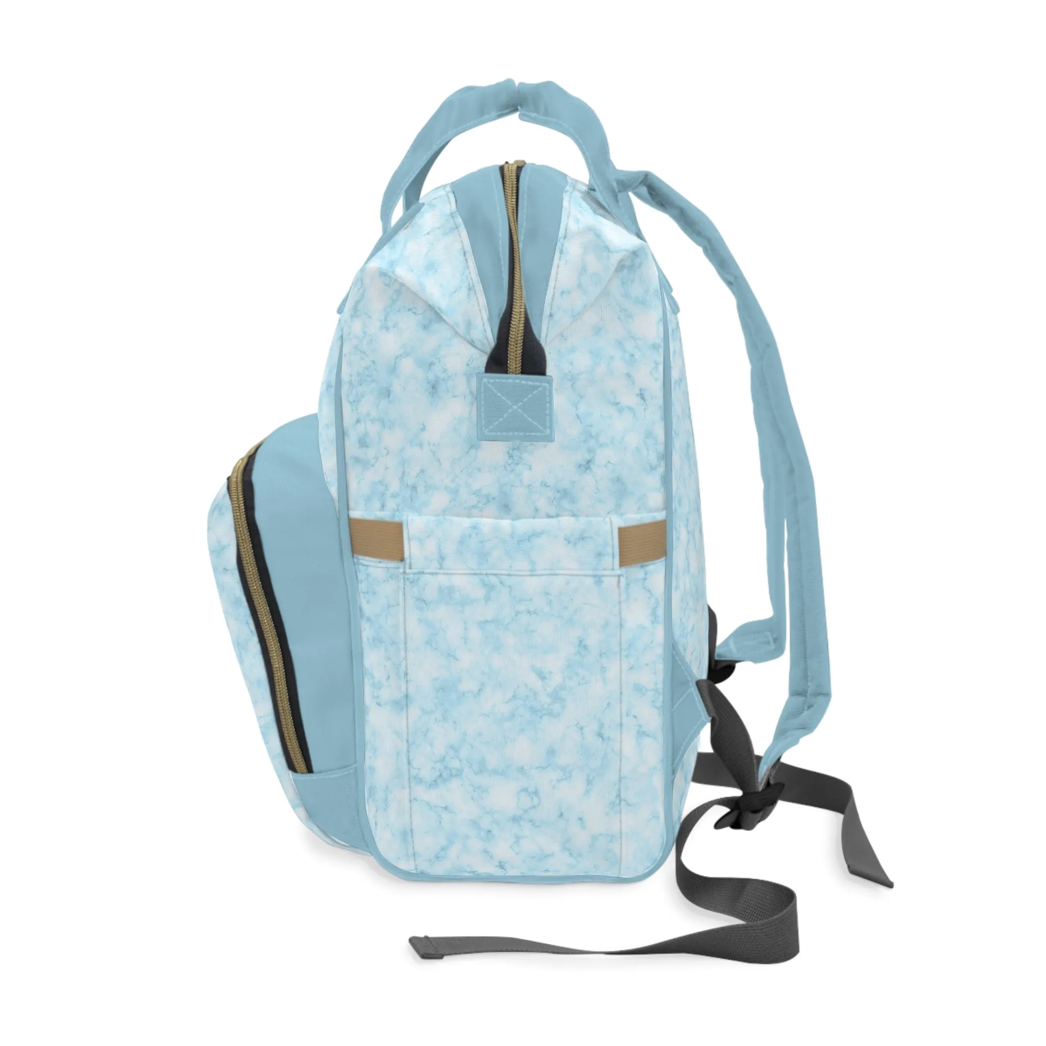 Marble Diaper Backpack - Multifunctional & Durable Nappy Bag with Elegant Marble Patterns, Perfect for Stylish Parents
